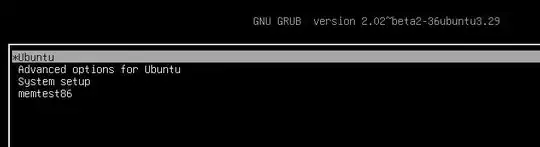 GRUB boot menu with memtest86