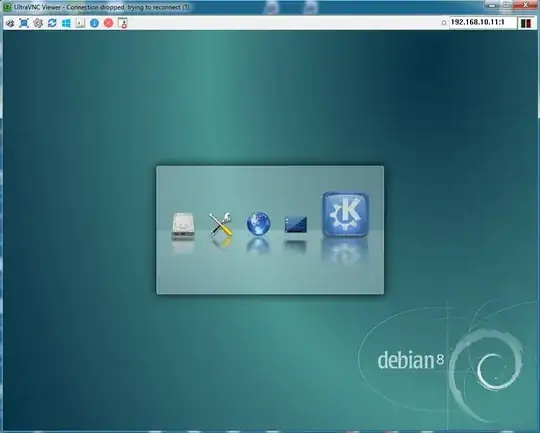 Notice the error message in top left