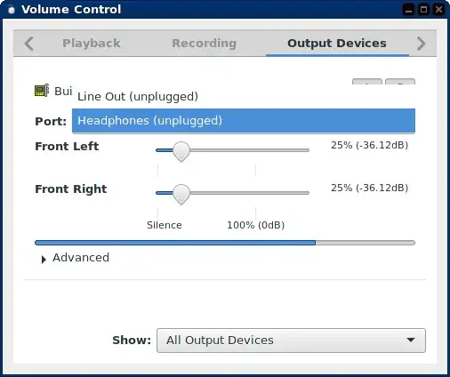 Choices for output port