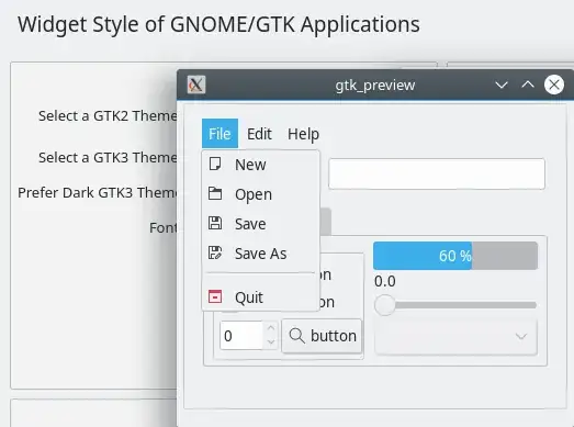 example gtk preview