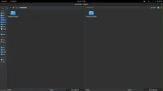 Dolphin screenshot with dark background