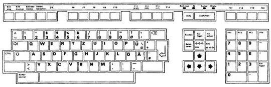 German VT220 keyboard