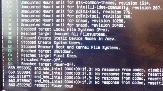 last lines of the shutdown process