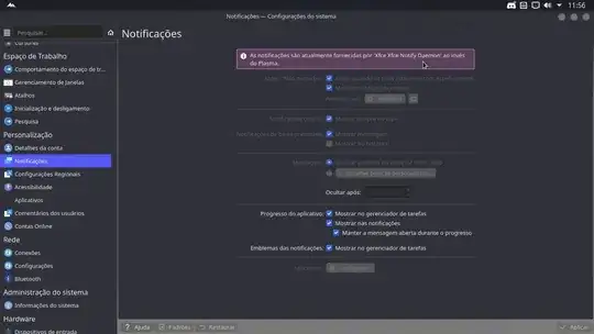 KDE System configurations screenshot