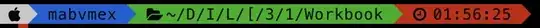 screenshot of prompt with directory shown as "~/D/I/L/[/3/1/Workbook"