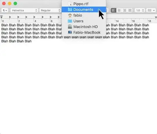 right-clicking the title I can access the parent folder of the document