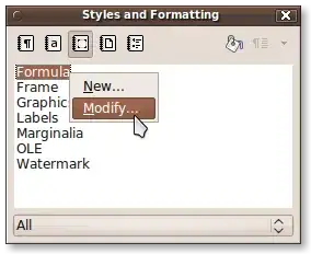 modify formula style