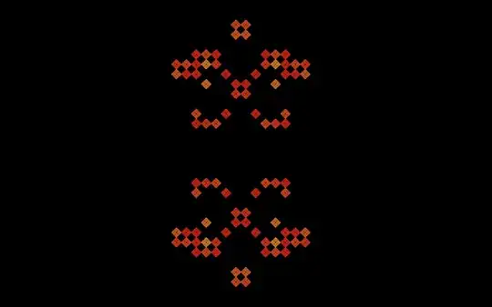 Screenshot of Solaris lock screen displaying Game of Life with Sun logo for cells