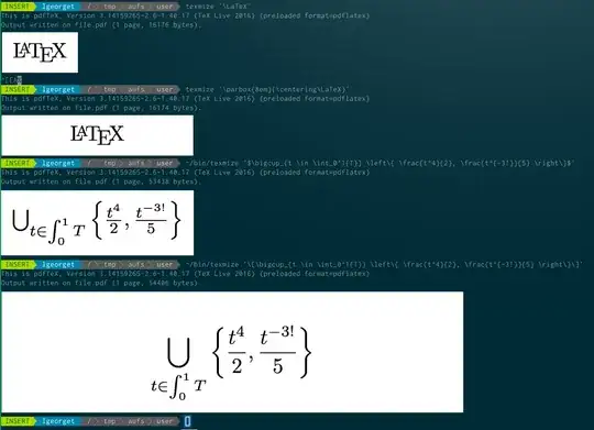 Example of use of the script
