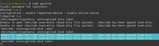 gparted tool in terminal