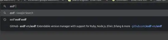 only history and previous searches show up
