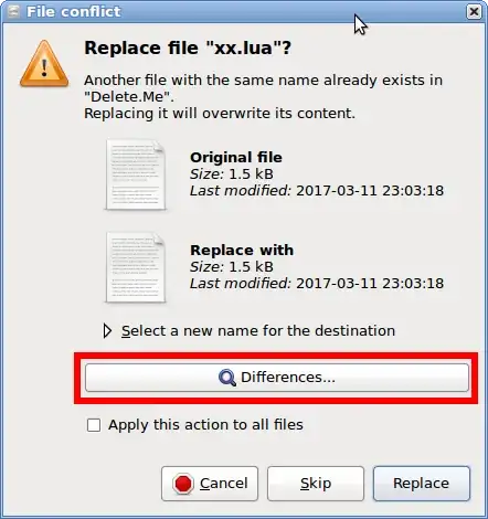File Conflict Dialog