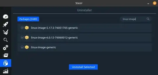 stacer cannot find old images