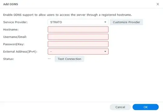 DDNS configuration for Strato Preset