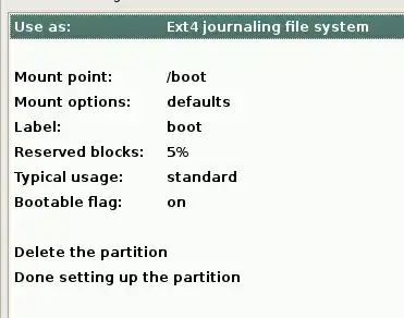 boot partitioning