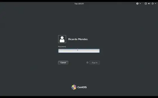 screenshot of Arch Linux virtual machine