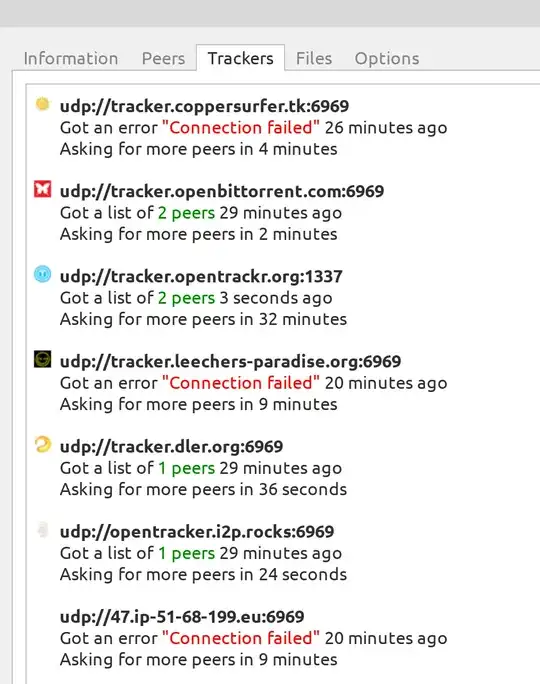example trackers via UDP