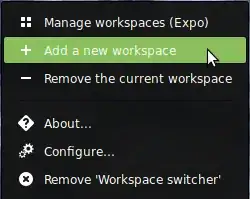 Workspace switcher