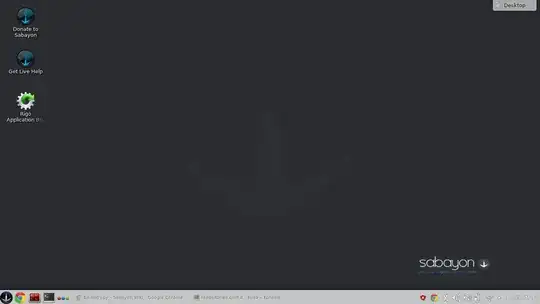 Screenshot from Sabayon 1507