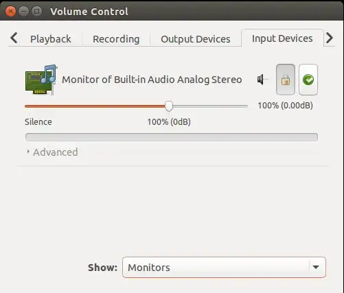 This setting works for me. Choose Monitors in the Show: in Input Devices 