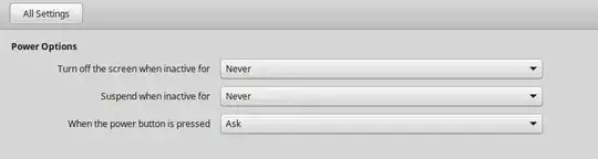 Power management setting screenshot