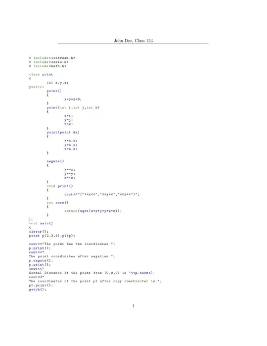 first page of the created pdf