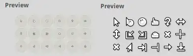 Highlighted cursors