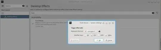 Here is how the settings look for me