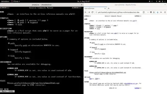 w3mman's cgi in action