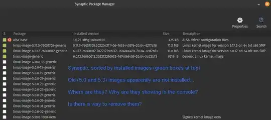 old images do not appear in synaptic