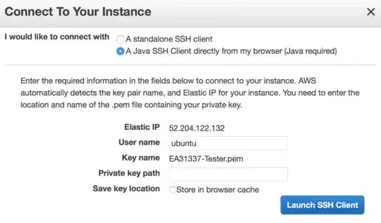 AWS EC2 - Connect to your instance - Java SSH Client - NPAPI plugin